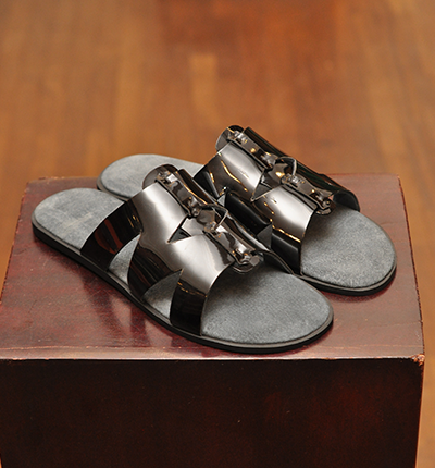 AJV black patent Me bibini leather x ash instep